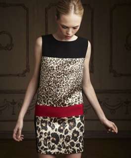   Valli for Impulse Dress, Sleeveless Animal Print Metallic Jacquard