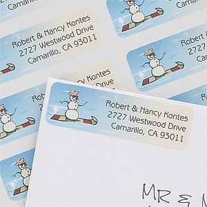    Snowman Personalized Christmas Address Labels