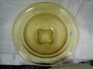 Amber Depression Glass Mixing Bowl Federal Glass Co.  