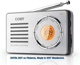 New Coby Compact Portable AM/FM Radio Digital Display  