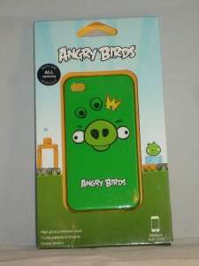 NEW GEAR4 Angry Birds iPhone 4 4S Case Cover Green Pig King 