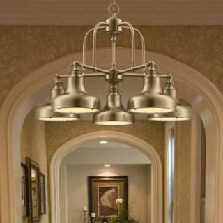 light Chandelier ceiling lighting antique brass NEW  
