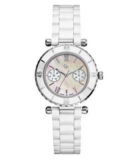   Swiss Made Timepieces Watch, Womens White Ceramic Bracelet G35003L1