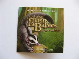 2010 BUSH BABIES SUGAR GLIDER COIN GREAT INVESTMENTSENT BY 