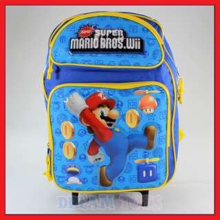 16 Super Mario Bros Coins Roller Backpack   Rolling  