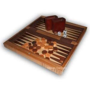  12 3 in 1 Chess Backgammon Checkers Set   Wooden Book 
