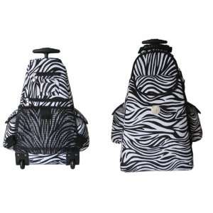   Jet Racing Stripes (Zebra) Tennis Trolley Bag 09