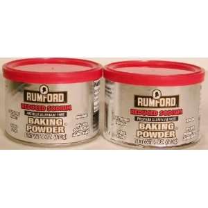 Rumford Reduced Sodium Baking Powder 4 Oz (pack of two)  