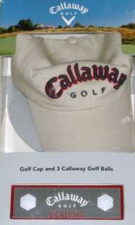 Mens Callaway Baseball Cap Golf Balls Hat  