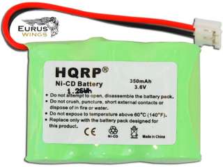 HQRP Battery fits VTech gz2437 2437 gz2439 2439 gz2456 2456 gz2457 