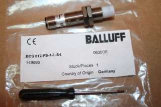 Balluff Proximity Switch BCS 012 PS 1 L S4 *NEW* #16487  