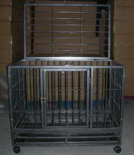 42 Heavy Duty Dog Pet Cat Bird Crate Cage Kennel HB 814836010146 
