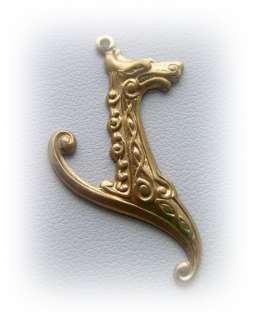 Celtic HORSE Brass Charms Jewelry Findings ~ Brass Stamping (C 