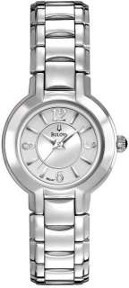 New Bulova 96L147 Dress Classic Silver Ladies Watch in Original Box 