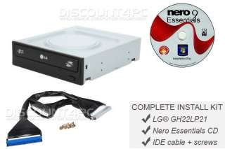 LIGHTSCRIBE DVD R RW BURNER with IDE CABLE and SOFTWARE  
