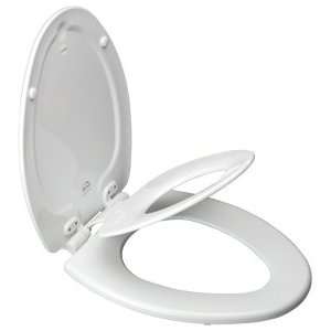 Bemis 1583SLOW 000 White Elongated Toilet Seat with NextStep Built in 