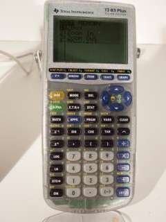 Texas Instruments TI 83 Plus Graphic Calculator & Silver Edition 