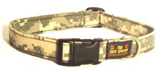 Digital Desert ACU Army Camouflage Camo Dog Collar  