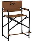 Big Tall Steel Chair Khaki Portable Folding Camping Hunting Furniture