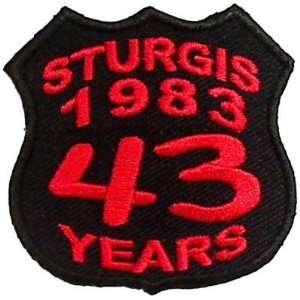  STURGIS BIKE WEEK Rally 1983 43 YEARS Biker Vest Patch 