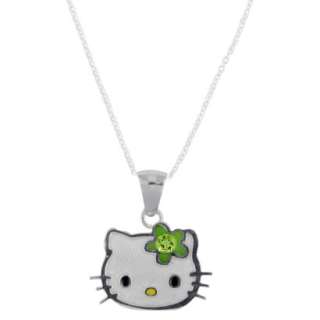 Hello Kitty Sterling Silver August Birthstone Pendant Necklace product 