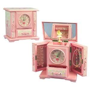  Ashley Musical Ballerina Jewelry Box with Clock