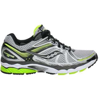 Mens Saucony ProGrid Hurricane 13 Shoes Silver Black Citron *New In 