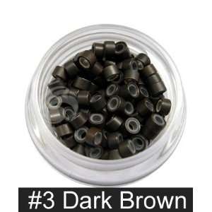   Micro Rings Link Hair Extensions #3 Dark Brown