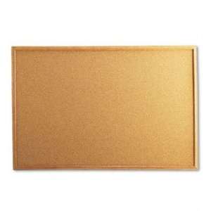  Universal® Cork Bulletin Board with Oak Frame BOARD,BULLETIN 