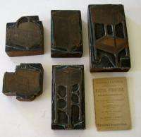   Old Copper Engraved Print Blocks WAKEFIELD RATTAN CO. Wicker Furniture
