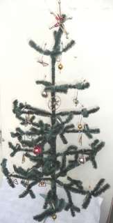 VINTAGE BOHEMIAN CHENILLE BRUSH CHRISTMAS TREE GABLONZ ORNAMENTS ca 34 