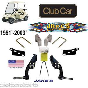 Club Car Golf Cart 1981 2003 JAKES 6 Spindle LIFT KIT #6231 (Free 