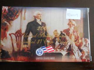 2009 U.S. Mint Dollar Coin Proof Set!! Free Shipping!  