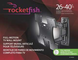 Rocketfish Full Motion TV Wall Mount 26 40 RF TVMFM02  