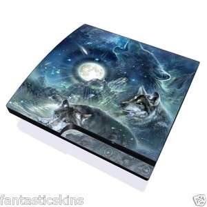 Sony PS3 SLIM Glossy Console Skin by DecalGirl ~ Bark At The Moon 