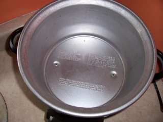 Rival Crock Pot Stoneware 6 Quart Slow Cooker Stainless #38501 VG 