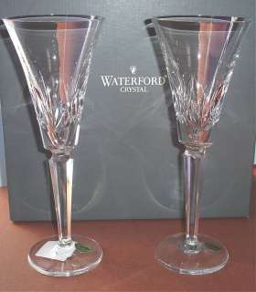   Disney Cruise Ship Champagne Flutes Pair Crystal New in Box  