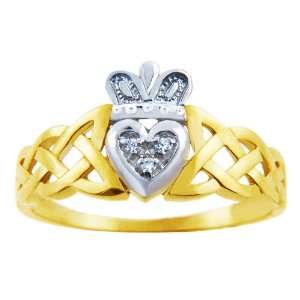  Gold Claddagh Rings   The Variation Two Tone Gold Claddagh Ring 