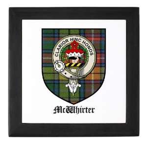  McWhirter Clan Crest Tartan Scottish Keepsake Box by 