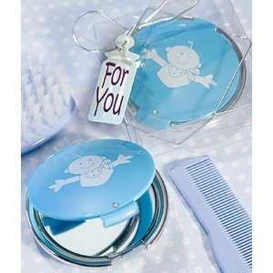  Baby Shower Favors  Baby Design Compact Mirror   Blue (30 