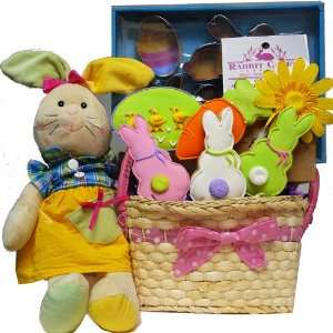   Baskets Cottontails Cookie Collection Easter Gift Basket with Plush