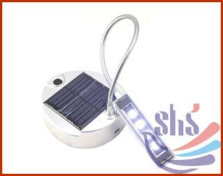 New High Brightenss LED Solar Charged Lamp Silver Color  