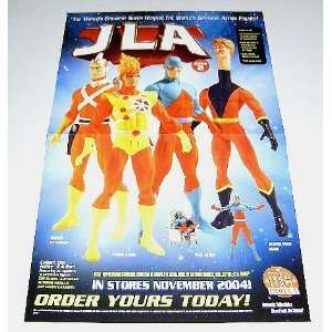  17 by 11 DC Direct JLA Action Figures Promo Poster Adam 