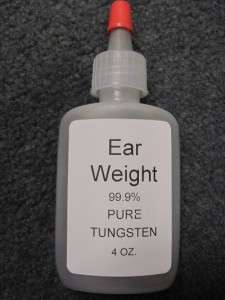 EAR WEIGHT/TUNGSTEN POWDER  FOR TIPPING DOGS EARS 4oz #4179  