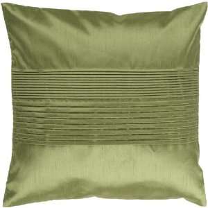    Avocado Green Tuxedo Pleats Decorative Throw Pillow