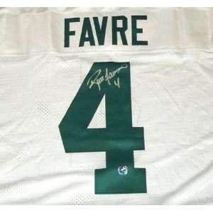  Brett Favre Hand Signed Packers White Jersey: Everything 