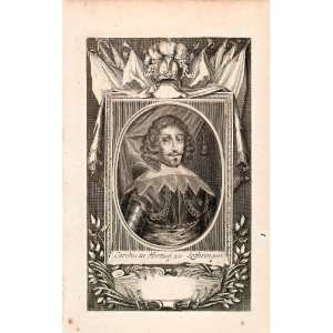  1721 Copper Engraving Portrait Charles IV Duke Lorraine 