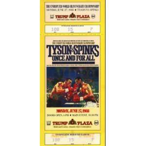  Mike Tyson & Michael Spinks Fight Ticket Sports 
