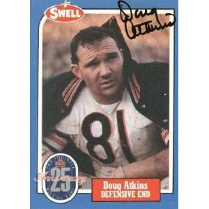  Doug Atkins Autographed 1988 Swell Hall of Fame Football 