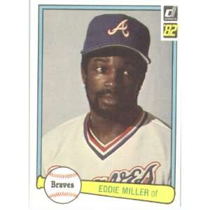  1982 Donruss # 425 Eddie Miller Atlanta Braves Baseball 